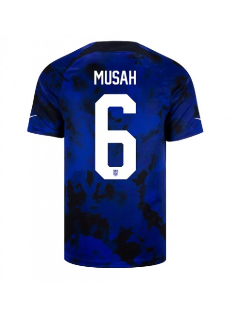 Billige forente stater Yunus Musah #6 Bortedrakt VM 2022 Kortermet